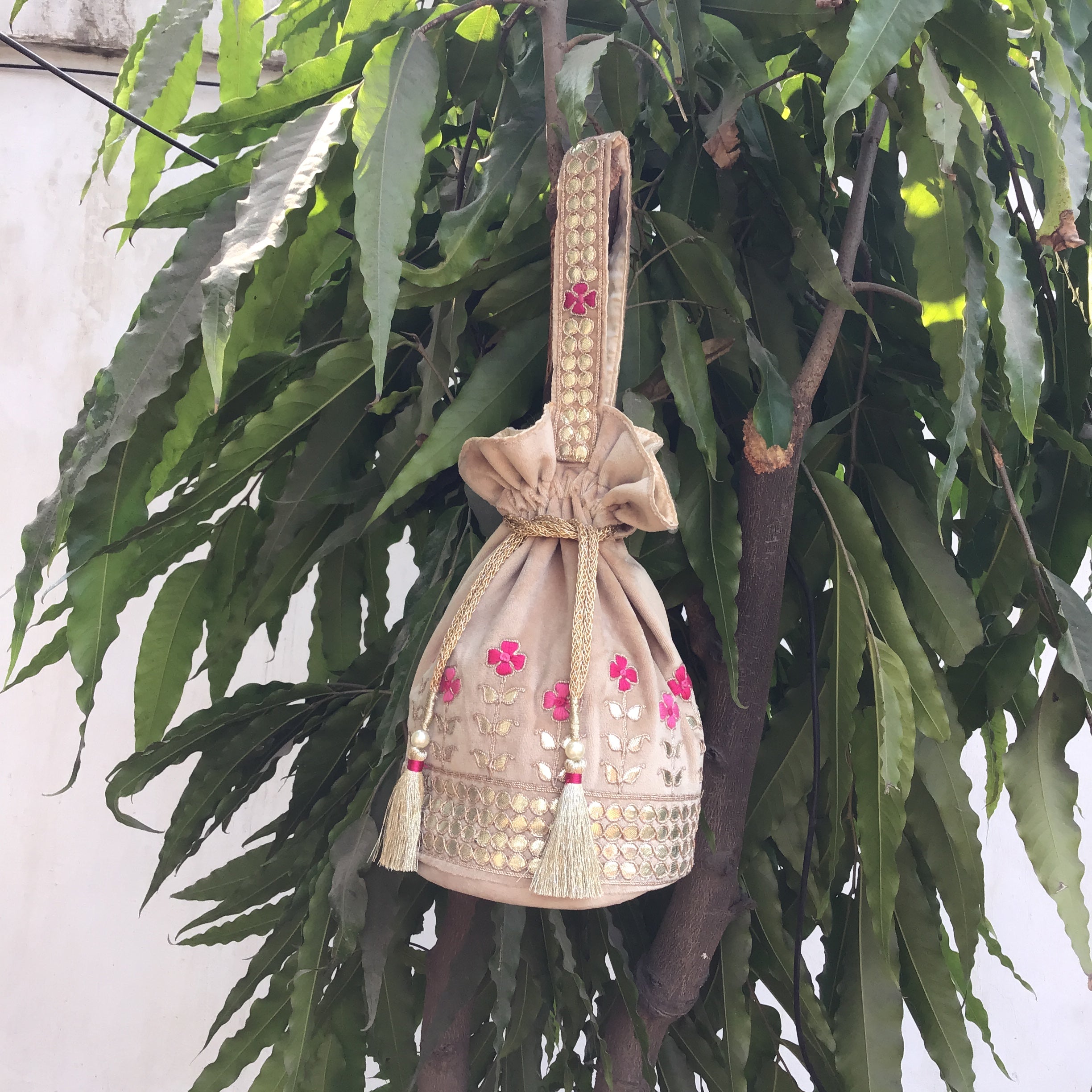 Blush Bloom Potli Bag