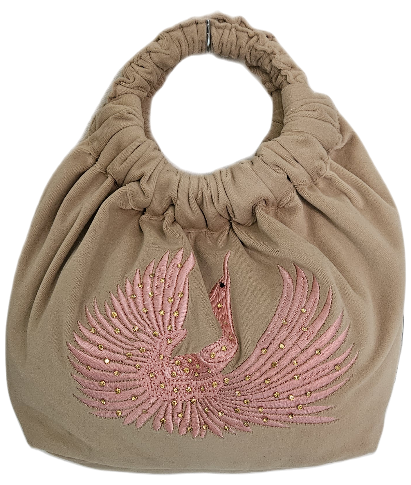 Golden Peacock Embroidered Potli