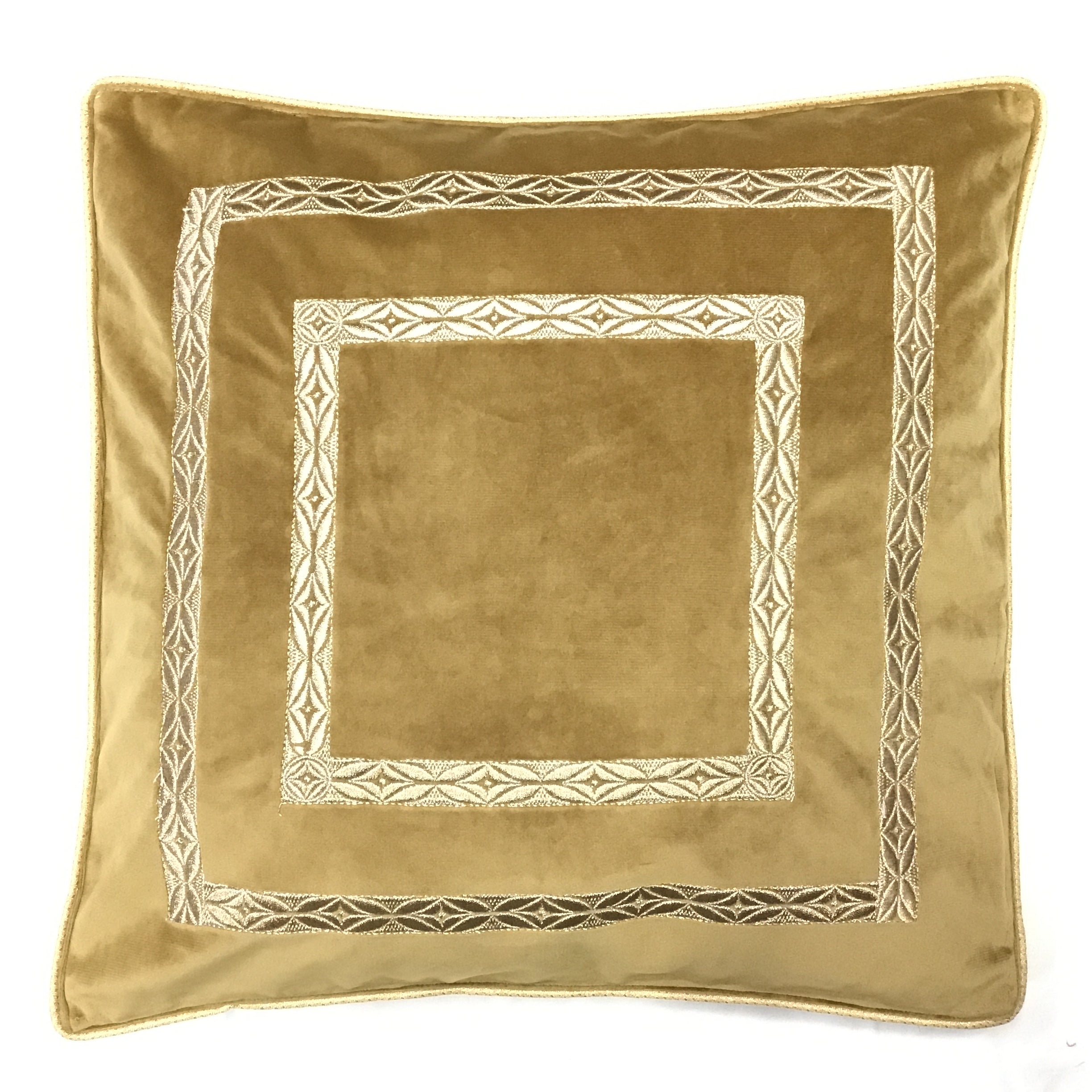Golden Majesty Velvet Cushion