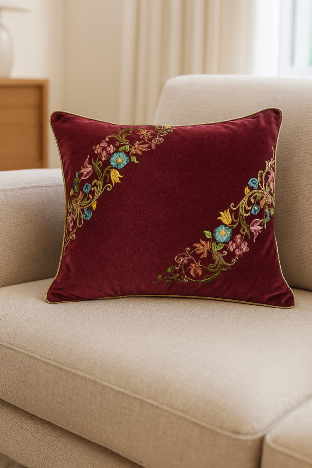 Mocha bloom Flow Cushion