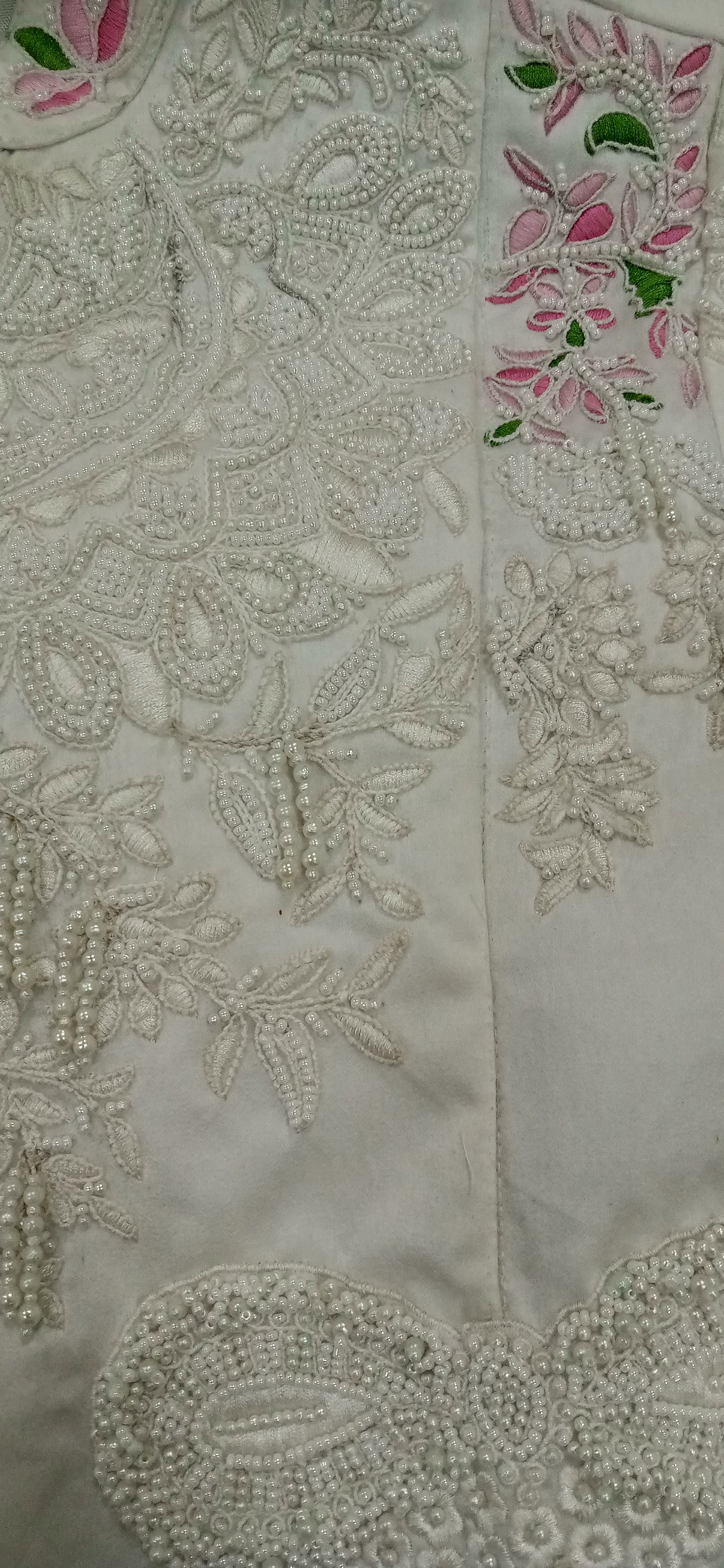 Ivory Rose Embroidered Jacket Top