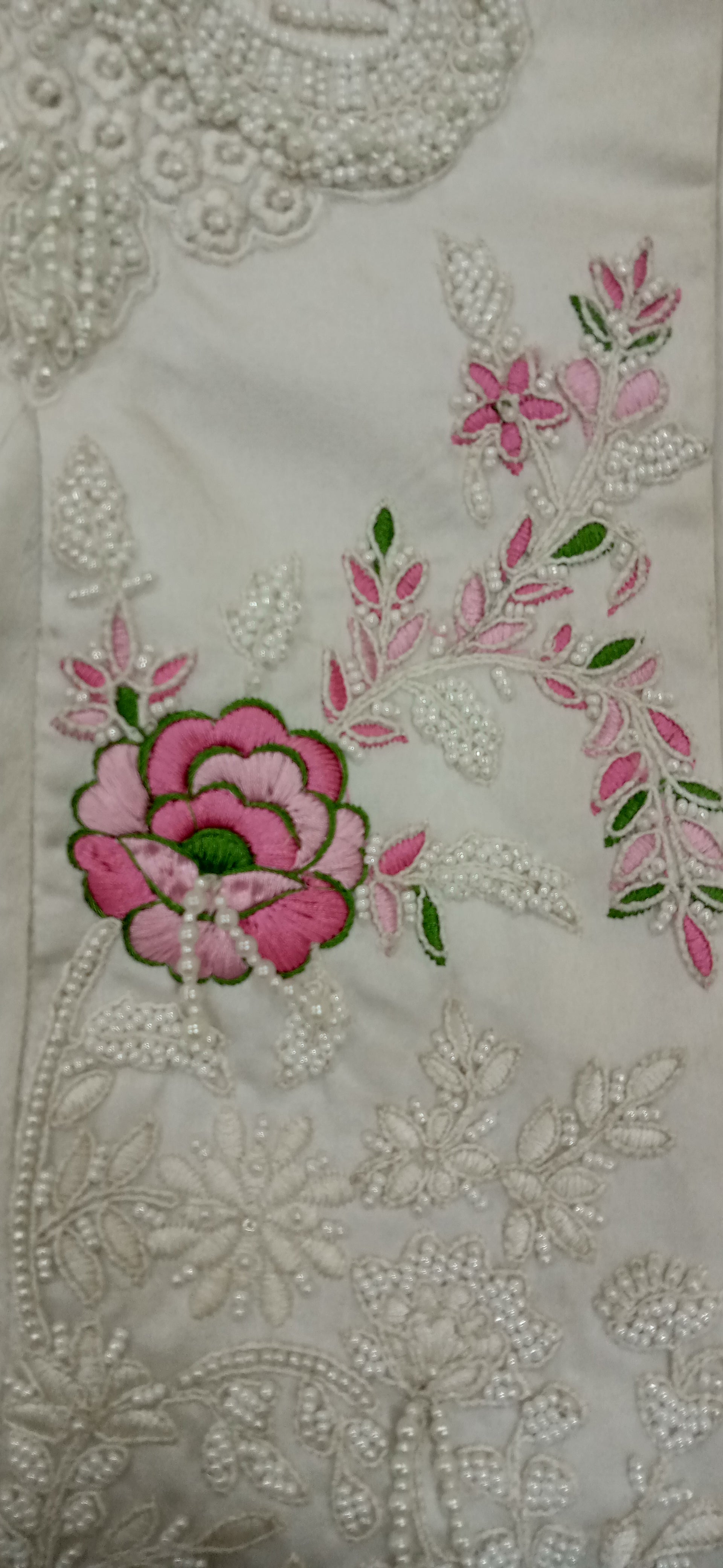 Ivory Rose Embroidered Jacket Top