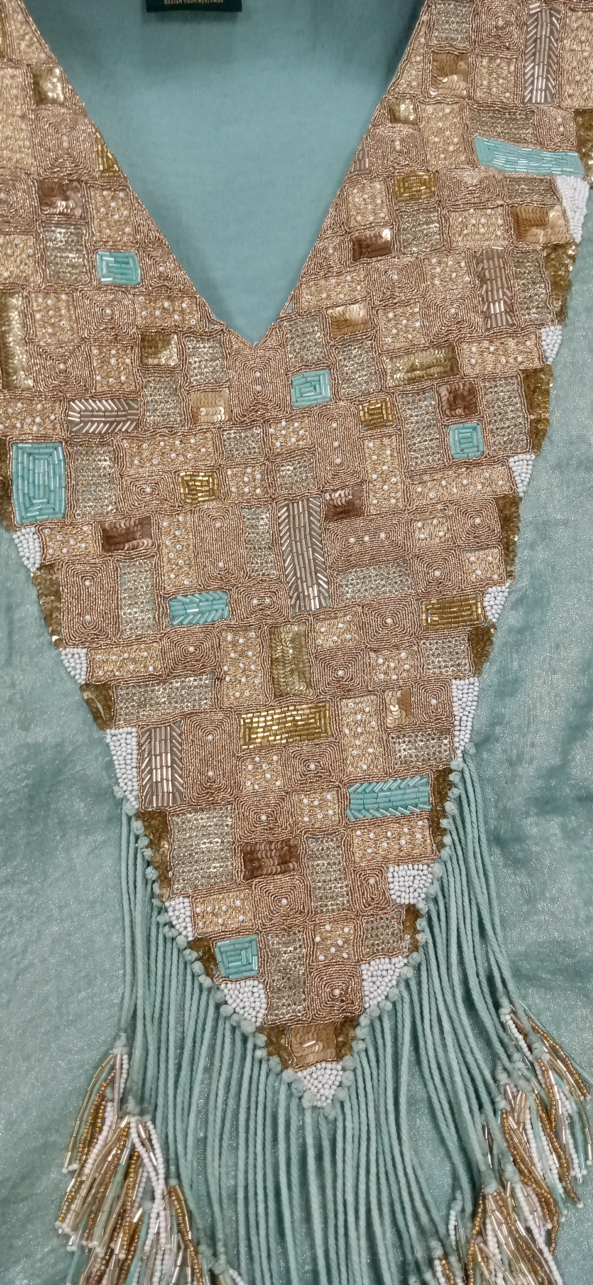 Aqua Serenity Kaftan Set