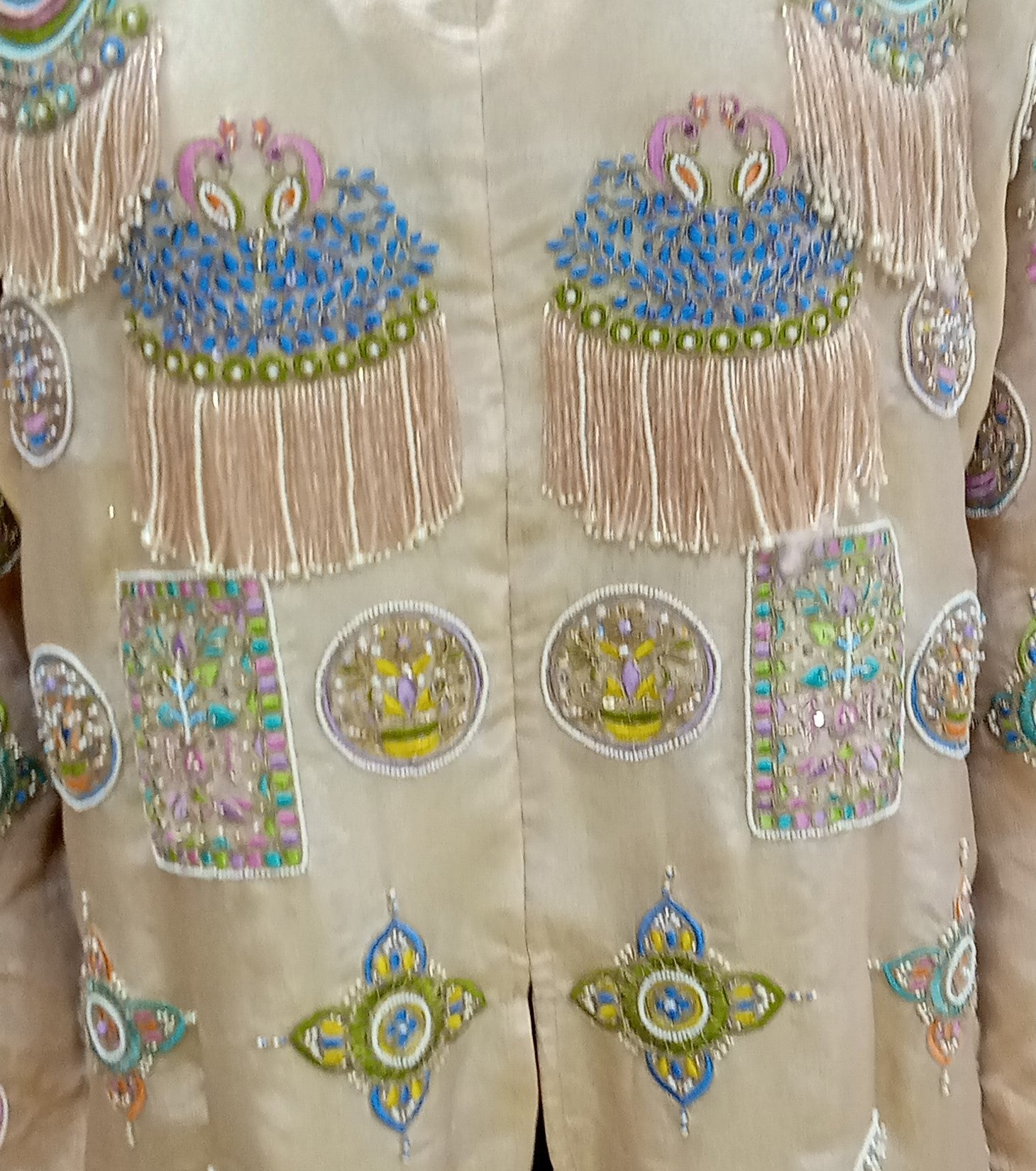 Sand Medallion Fringe Kurta Set