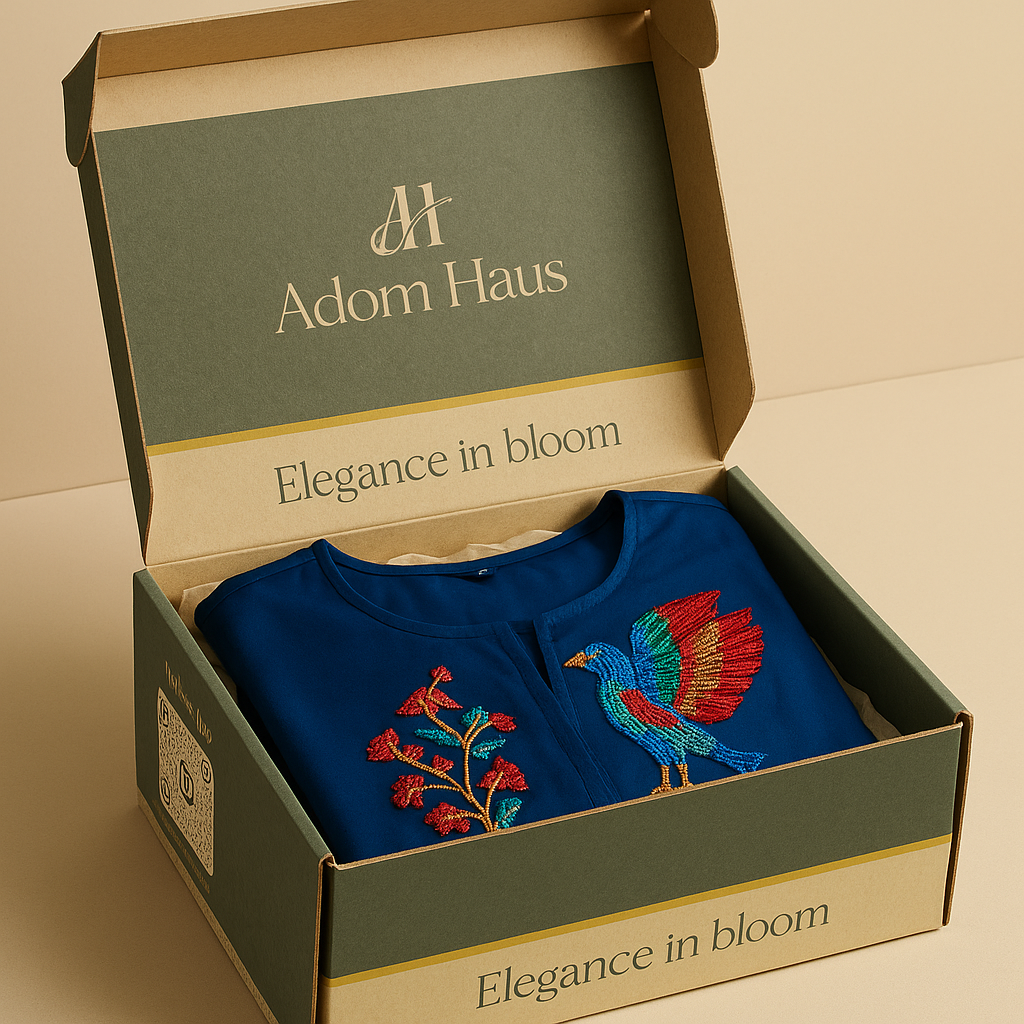 Peacock Garden Embroidered Crop Jacket