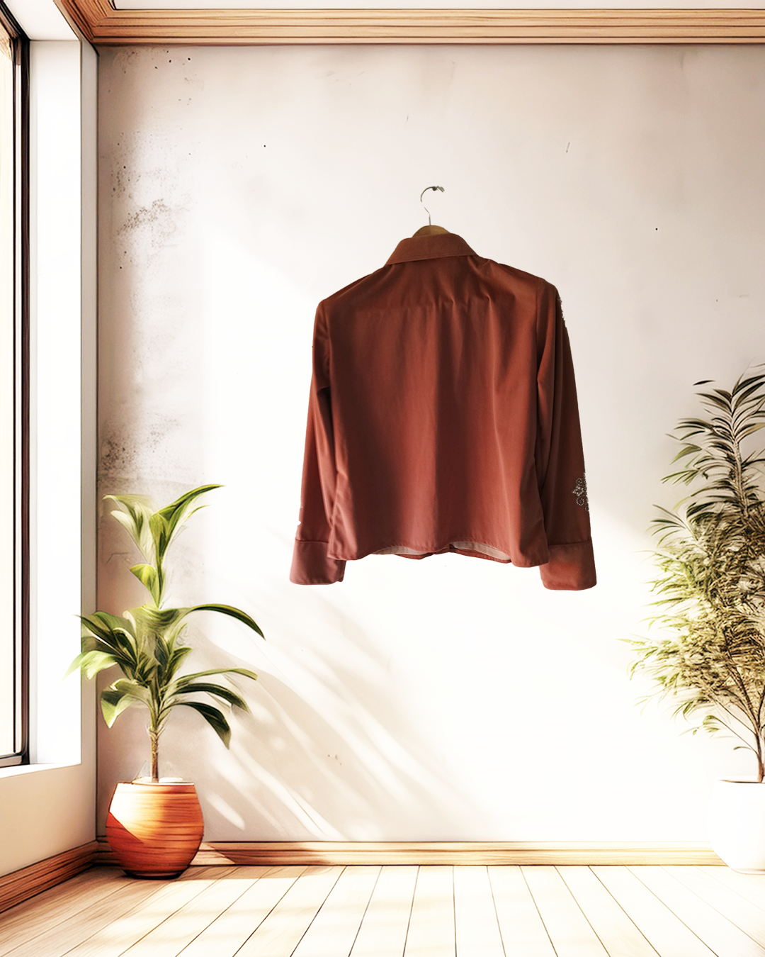 Terracotta Starburst Embellished Jacket