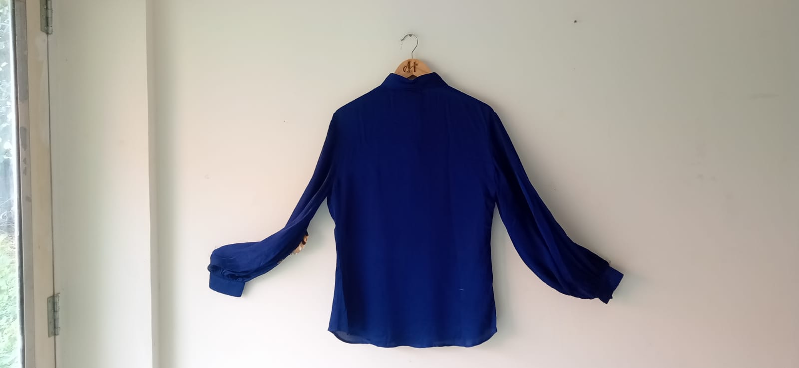 Royal Crane Embroidered Shirt