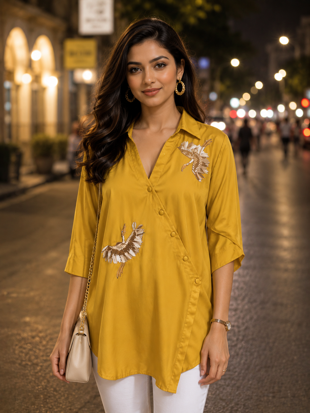 crane-embroidered-wrap-shirt