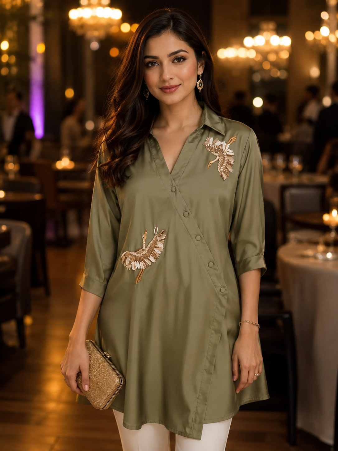 crane-embroidered-wrap-shirt