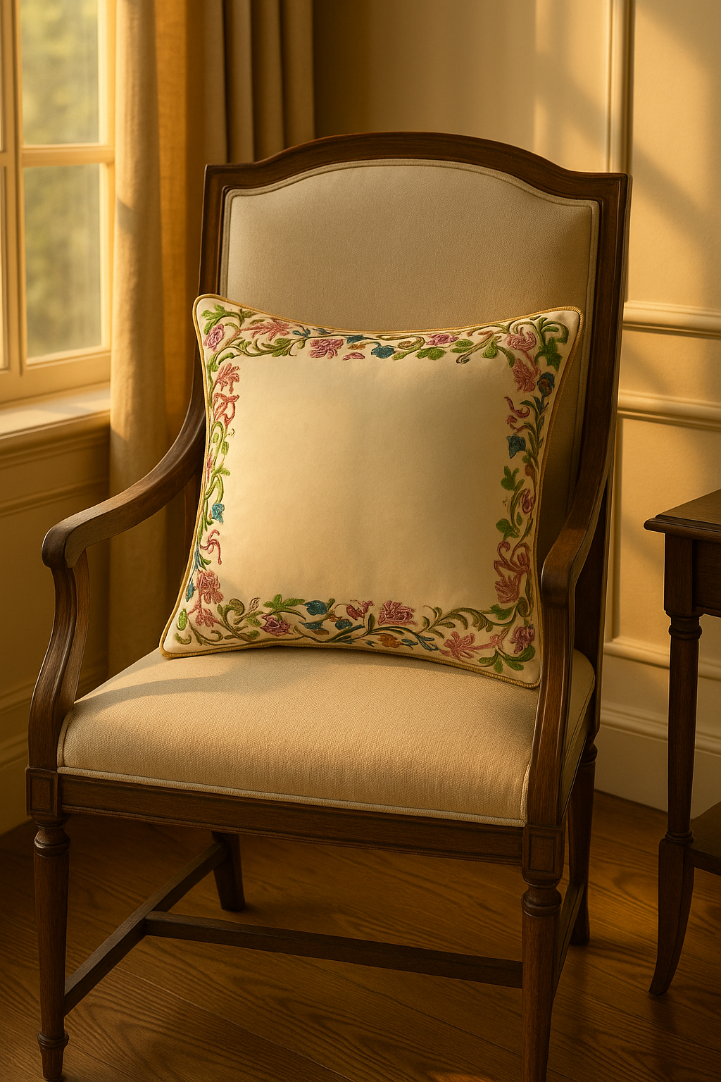 Earthy Blood border Cushion