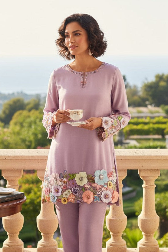 Lilac Garden Floral Co-ord Set