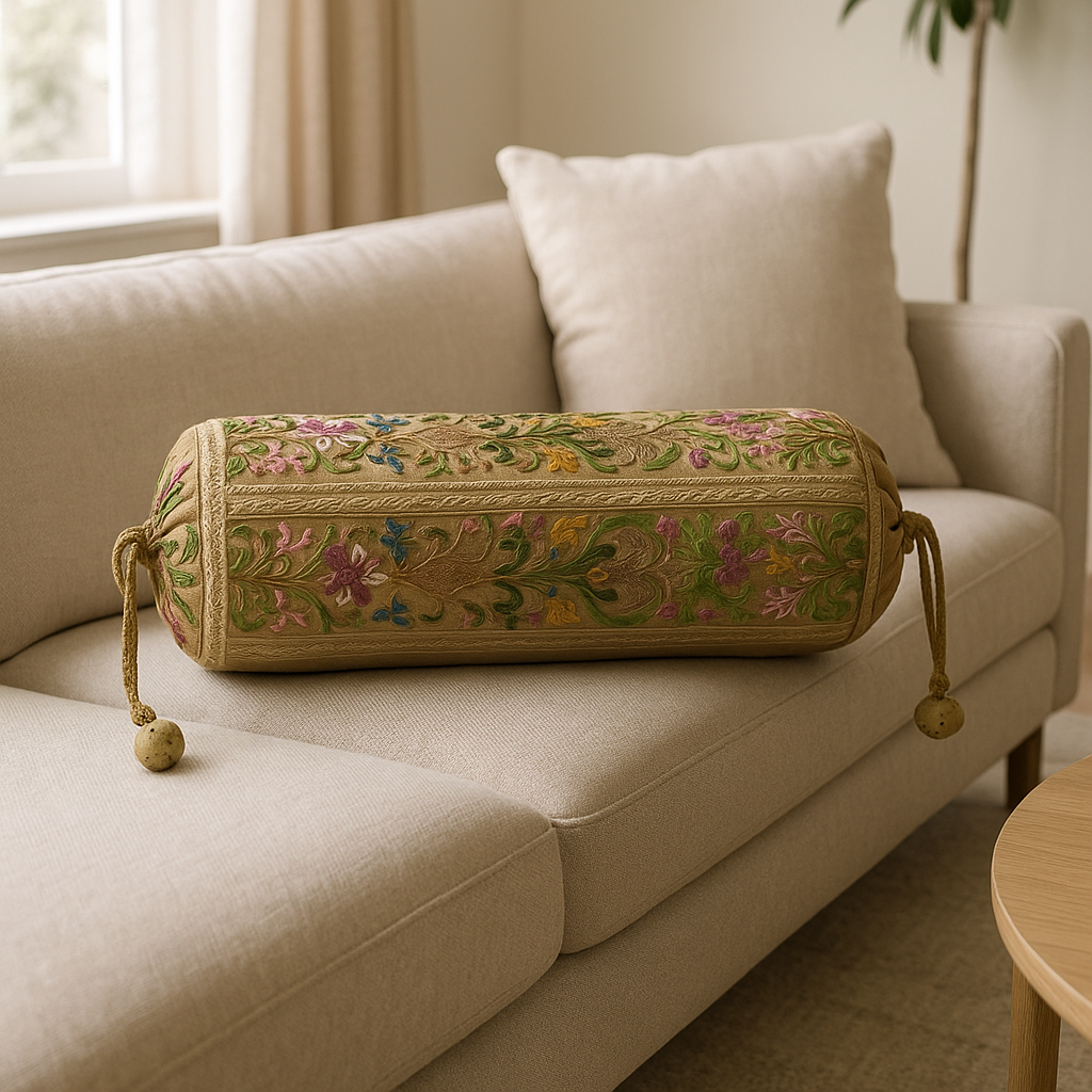 Mocha Garden Bolster Cushion