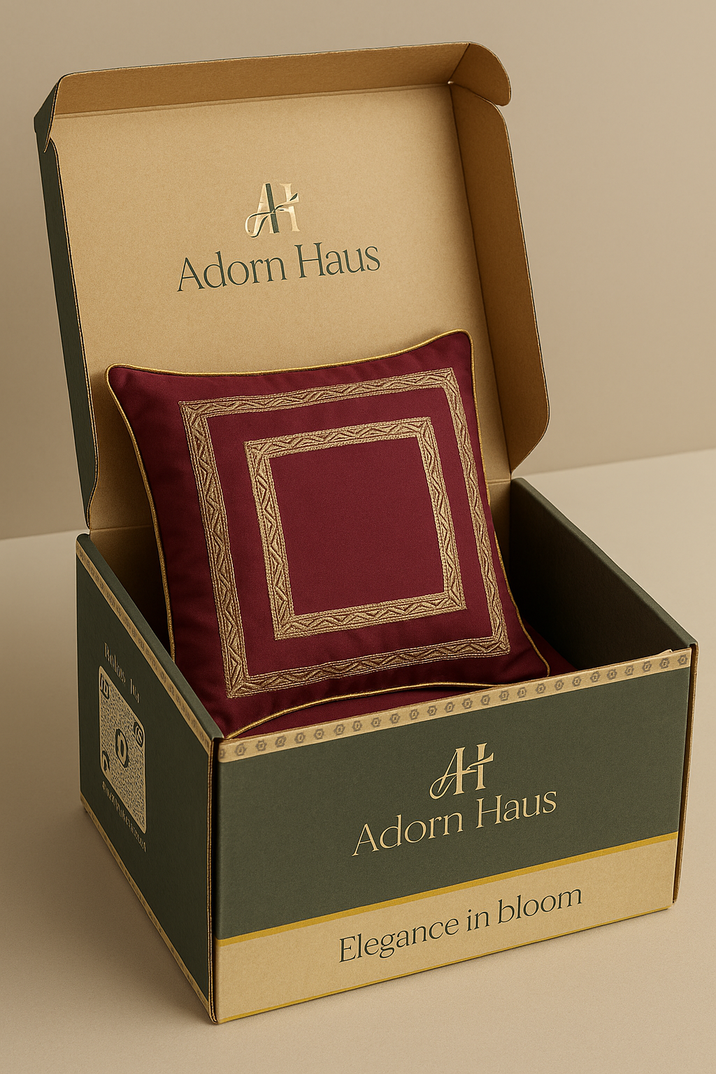Golden Majesty Velvet Cushion