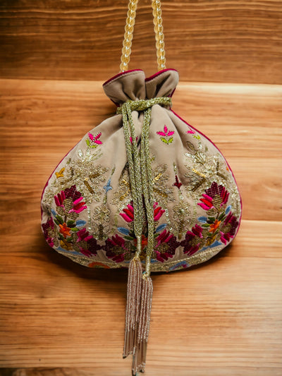 Regal Multicolor Embroidered Potli