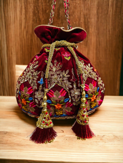 Regal Multicolor Embroidered Potli