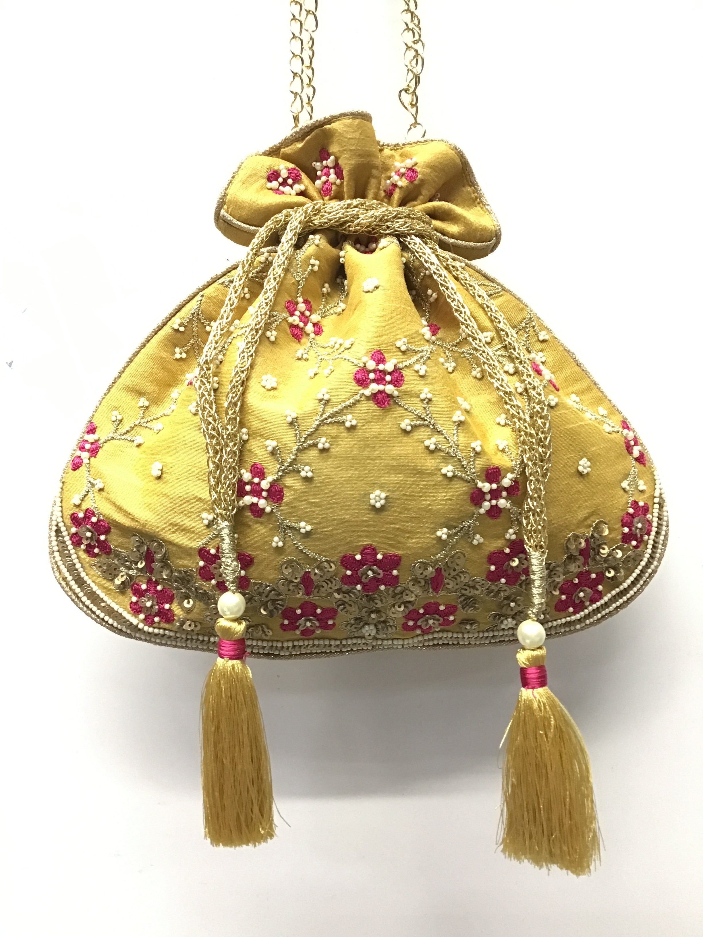 Royal Gold Floral Potli