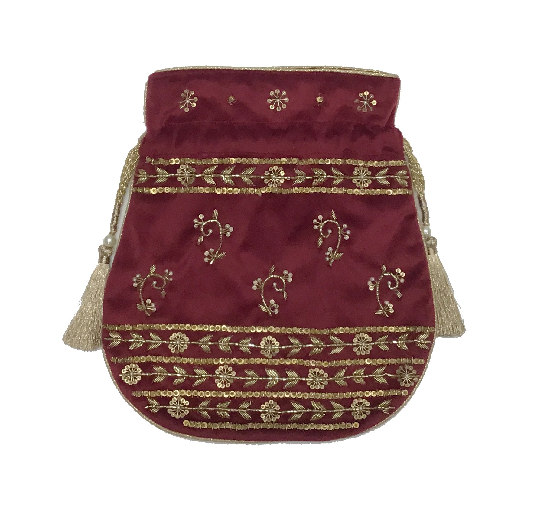 Imperial Burgundy Potli Bag