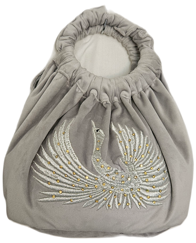 Golden Peacock Embroidered Potli