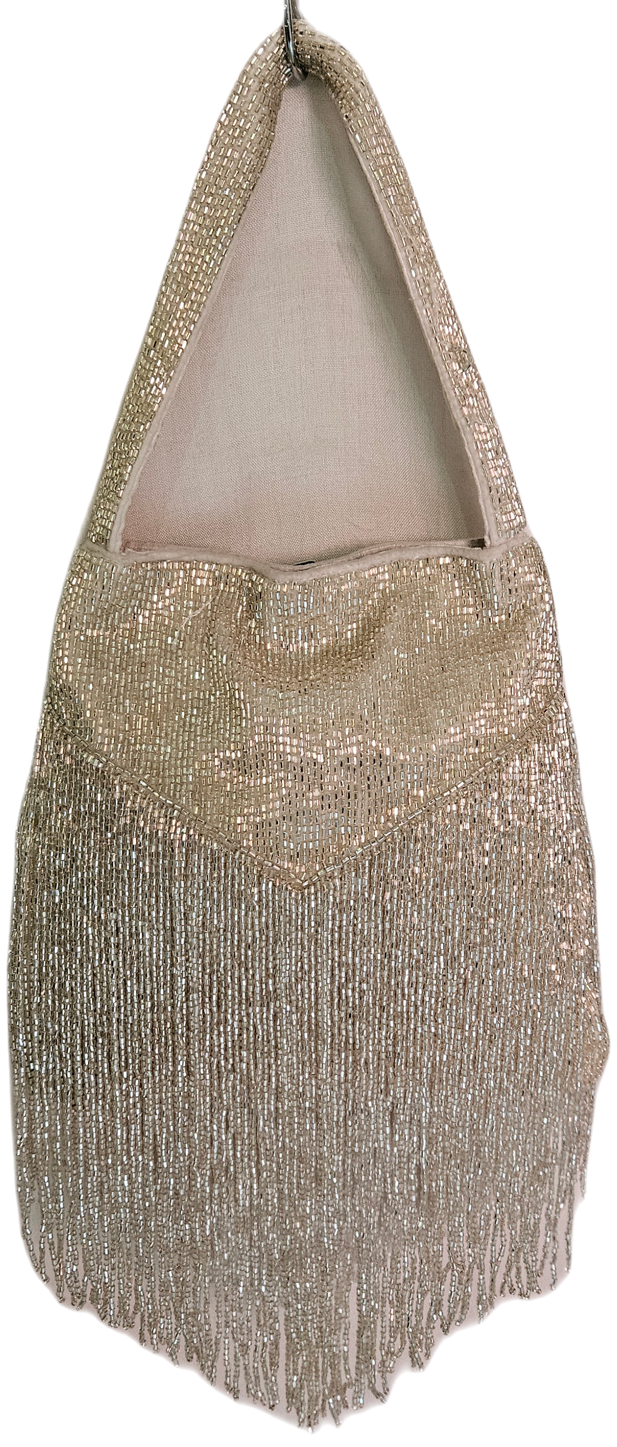 Champagne Luxe Fringe Potli