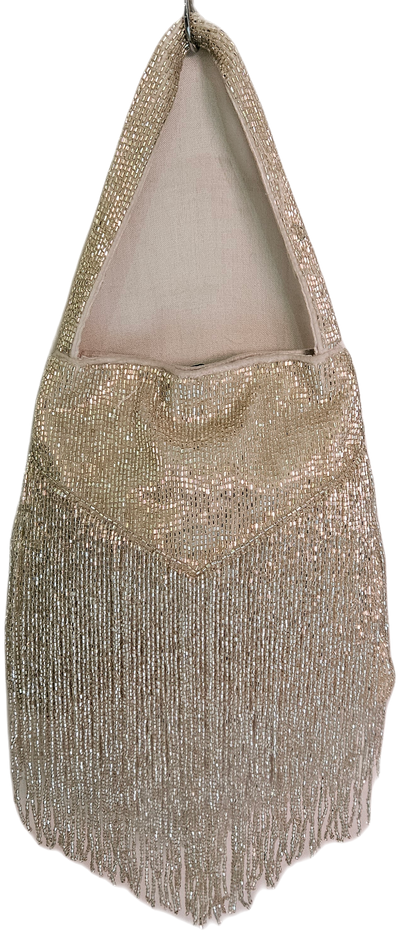 Champagne Luxe Fringe Potli