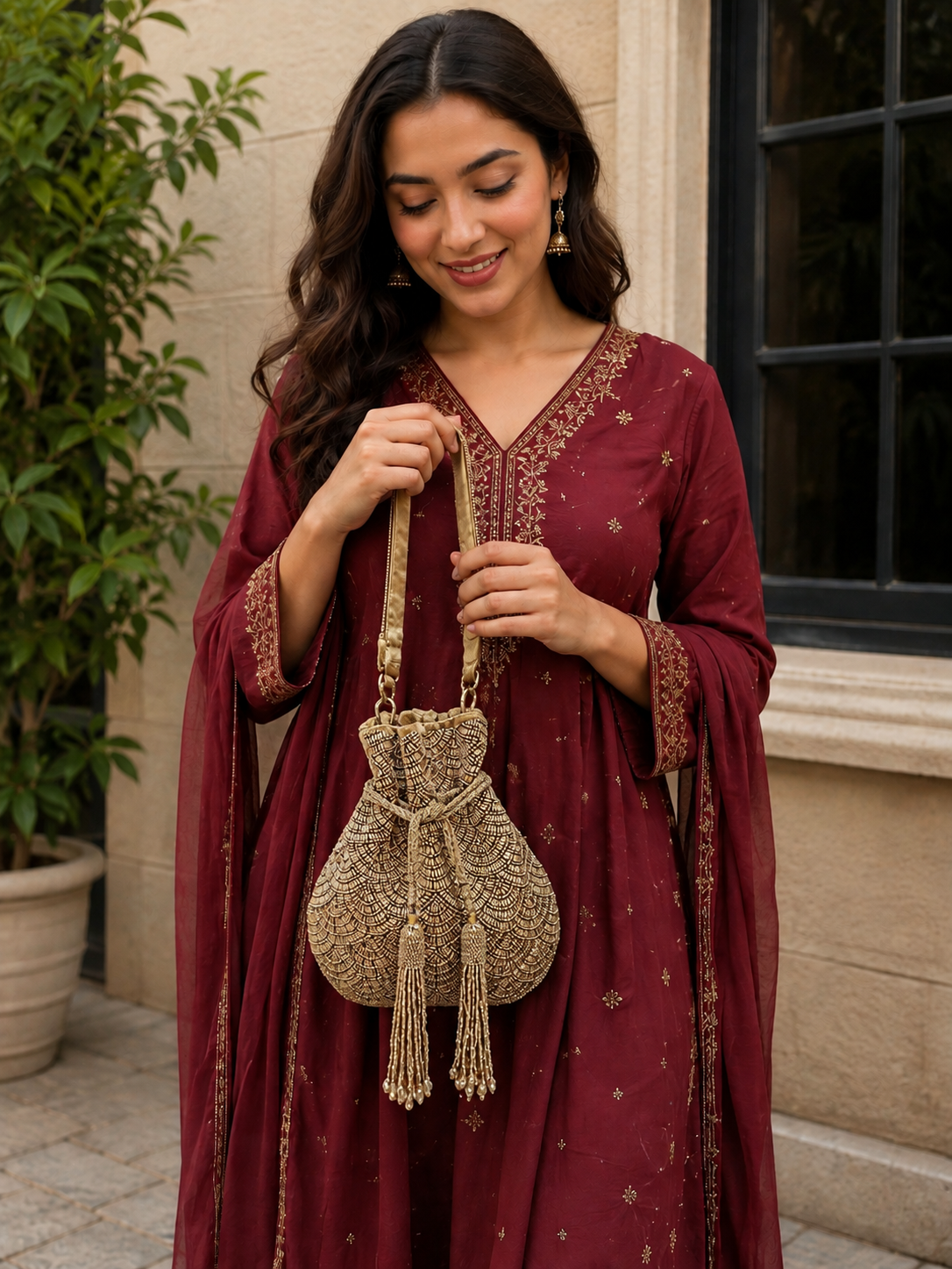 Heritage Gold Royale Potli
