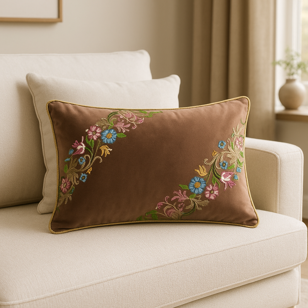 Mocha bloom Flow Cushion
