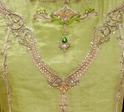 Sage Bloom Embroidered Kurta Set