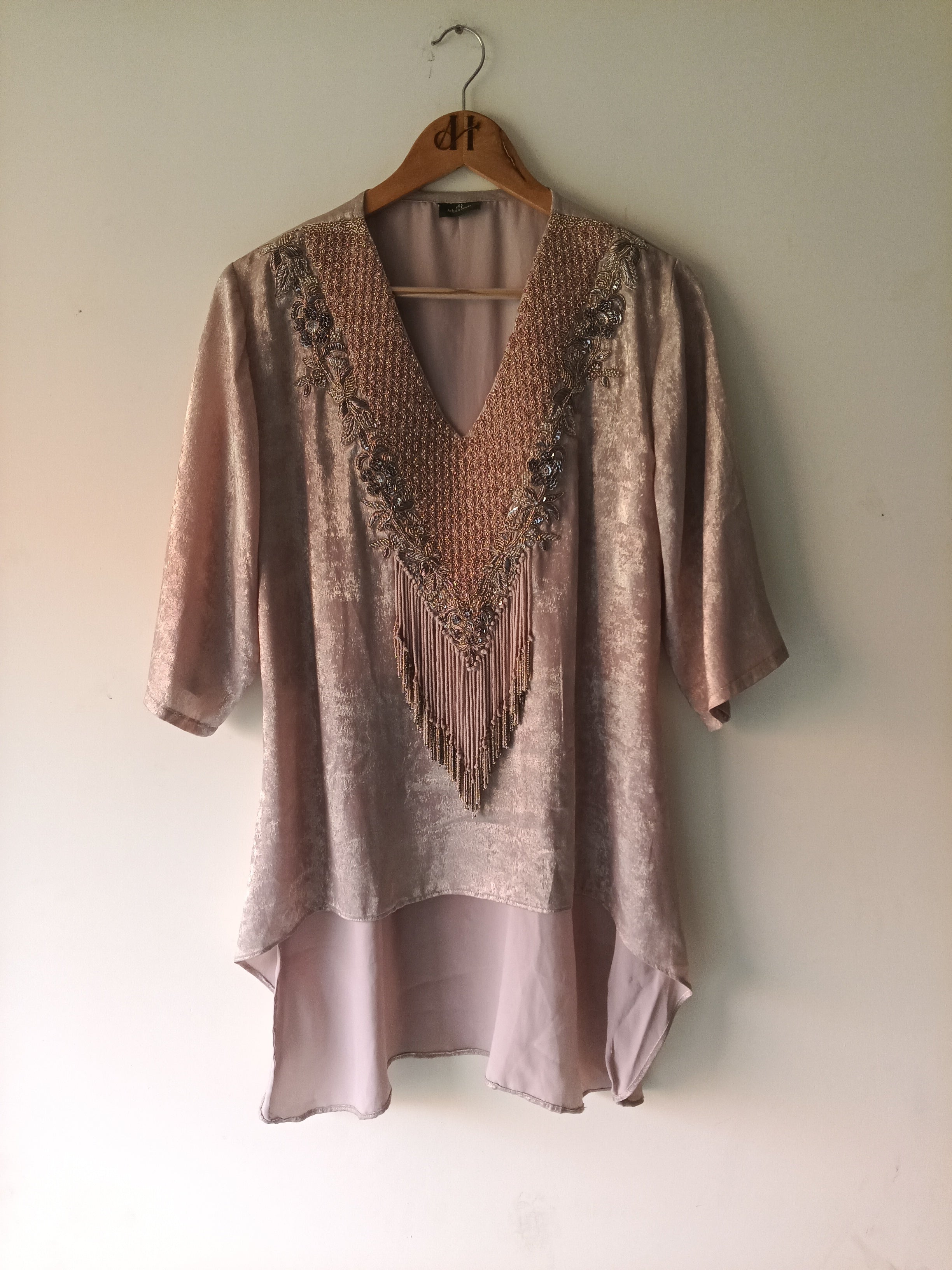 Champagne Fringe Co-ord Set