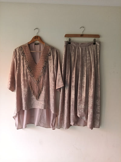 Champagne Fringe Co-ord Set