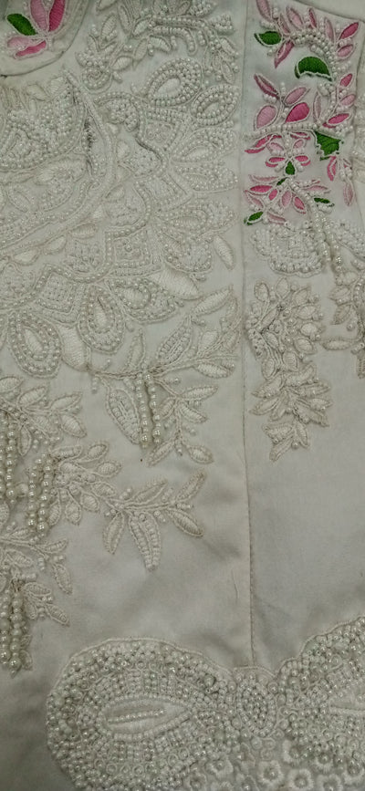 Ivory Rose Embroidered Jacket Top