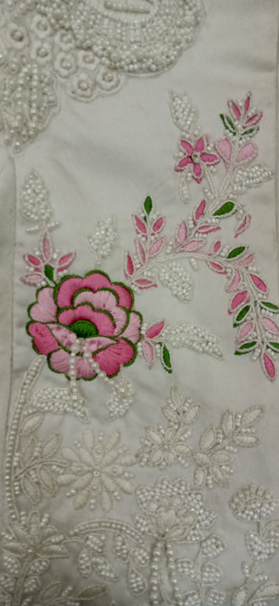 Ivory Rose Embroidered Jacket Top