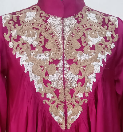 Magenta Zari & Sequin Kurta