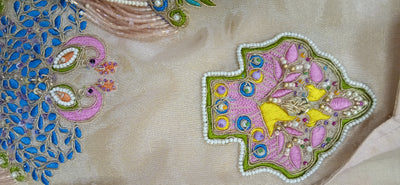 Sand Medallion Fringe Kurta Set