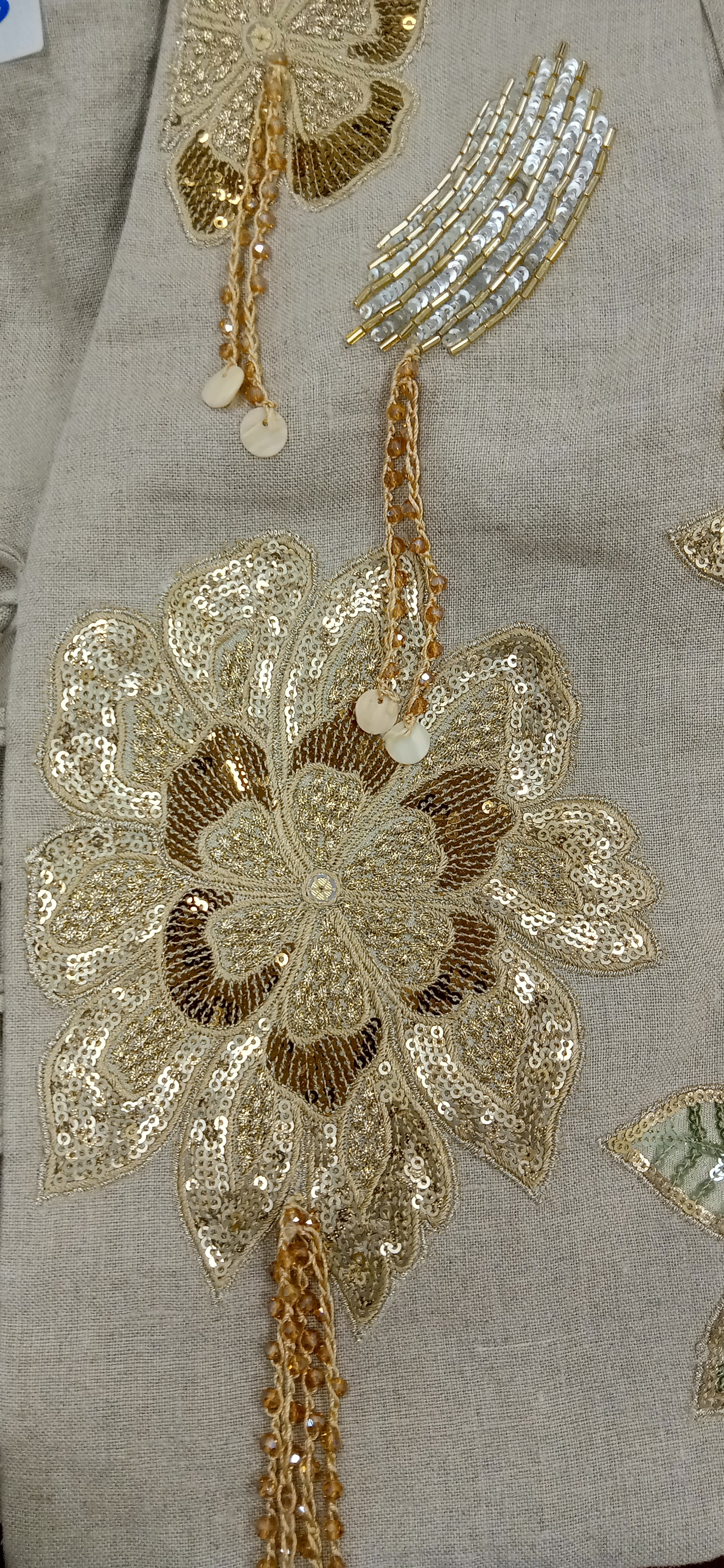 Gold Floral Corset Vest