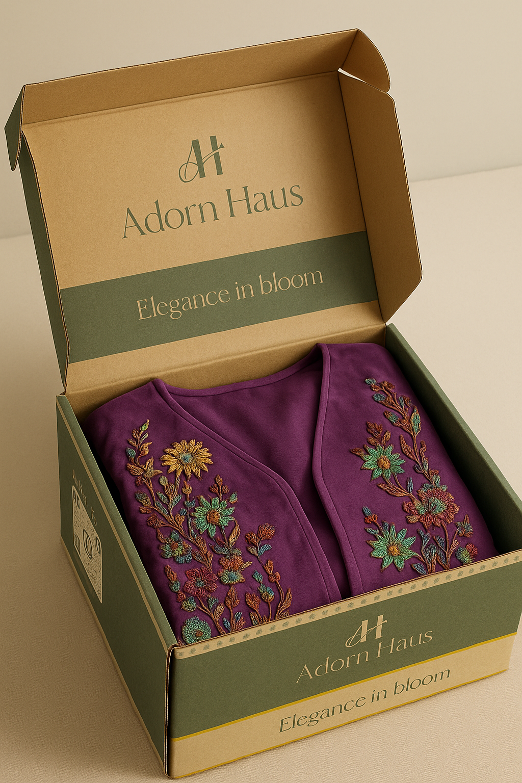 Violet Coast Embroidered Linen Jacket