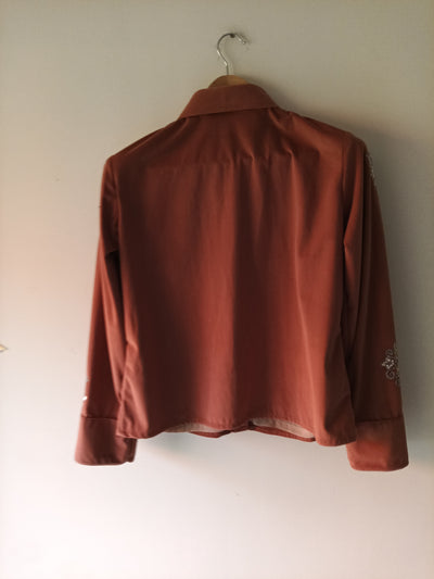 Terracotta Starburst Embellished Jacket