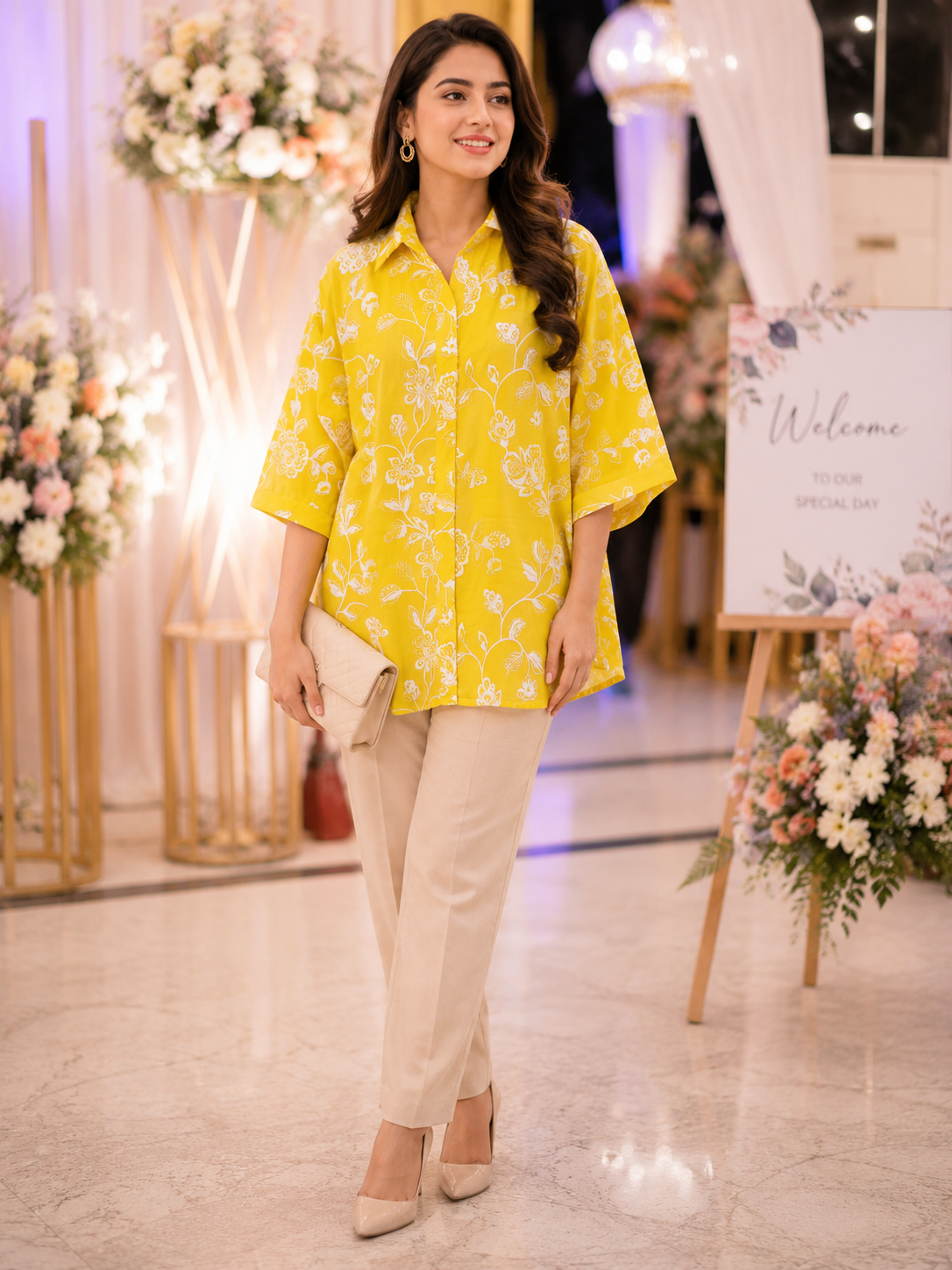 yellow-floral-Embroidery-shirt