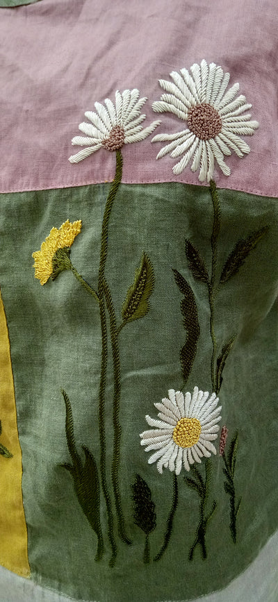 Rosewood Panel Embroidered Top