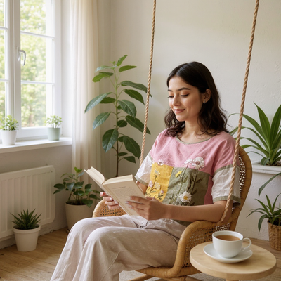 Rosewood Panel Embroidered Top