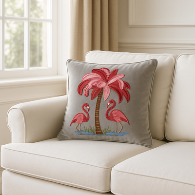 Tropical Flamingo Paradise
