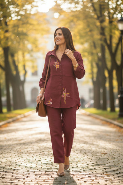 Azure Patch Handcrafted Shirt