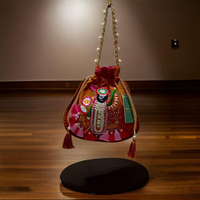 hreenathji Handcrafted Embroidered Potli